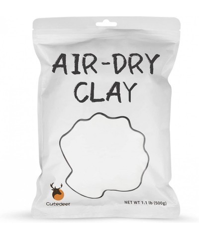 Air Dry Clay - White 1.1lb Soft Foam Modeling Magic Clay Ultra Light Clay DIY Creative Molding Clay for Preschool Education A...