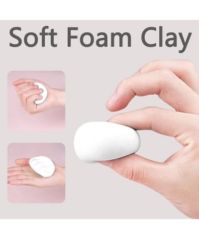 Air Dry Clay - White 1.1lb Soft Foam Modeling Magic Clay Ultra Light Clay DIY Creative Molding Clay for Preschool Education A...