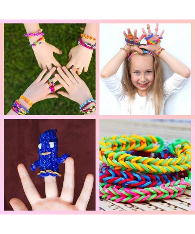 Rubber Band Bracelet Kit for Girls Bracelet Making Kit for Kids Bands Kits Rubber Bands Refill Set Craft Kits Jewelry Bracele...