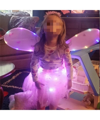 Girls Led Light up Angel Wings Kids Butterfly Wings Costume 4Pcs Sets $49.05 Kids' Costumes