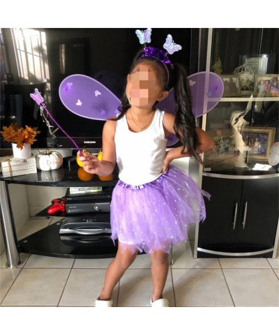 Girls Led Light up Angel Wings Kids Butterfly Wings Costume 4Pcs Sets $49.05 Kids' Costumes