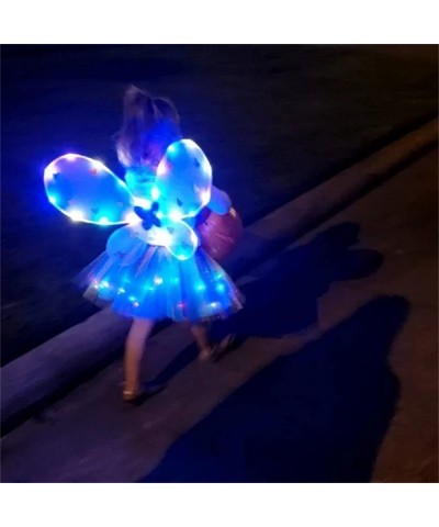 Girls Led Light up Angel Wings Kids Butterfly Wings Costume 4Pcs Sets $49.05 Kids' Costumes