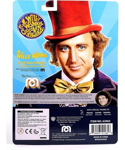 Willy Wonka & The Chocolate Factory: Willy Wonka 8" Action Figure Multicolor $39.45 Kids' Play People Figures