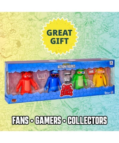 Gang Beasts Action Figures Ultimate Collectors Set – 5 Figures – 6.5 Inches - Video Gamer Toys - Four Characters and Accessor...