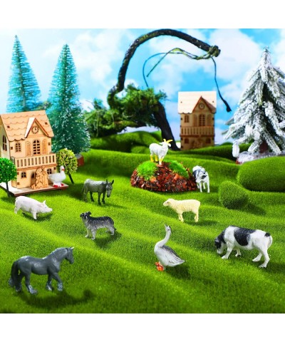 24 Pieces Mini Farm Animal Figurines Plastic Farm Barn Animal Miniature Realistic Farm Animals Figure Toys for Fairy Garden H...