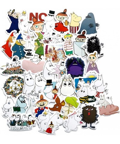 Moomin Stickers 40 Pcs Waterproof Removable Lovely Beautiful Stylish Teen Stickers Suitable for Boys and Girls in Water Bottl...