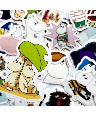 Moomin Stickers 40 Pcs Waterproof Removable Lovely Beautiful Stylish Teen Stickers Suitable for Boys and Girls in Water Bottl...