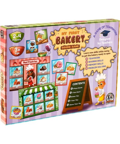 My First Bakery Matching Board Game! Race to Find Tasty Treats for Your Bakery! Fun and Colorful Matching Game for Kids - Hel...