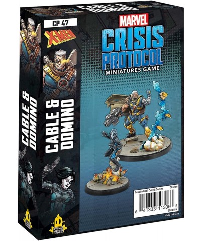 Marvel Crisis Protocol Domino & Cable Character Pack | Marvel Miniatures Strategy Game for Teens and Adults | Ages 14+ |2 Pla...