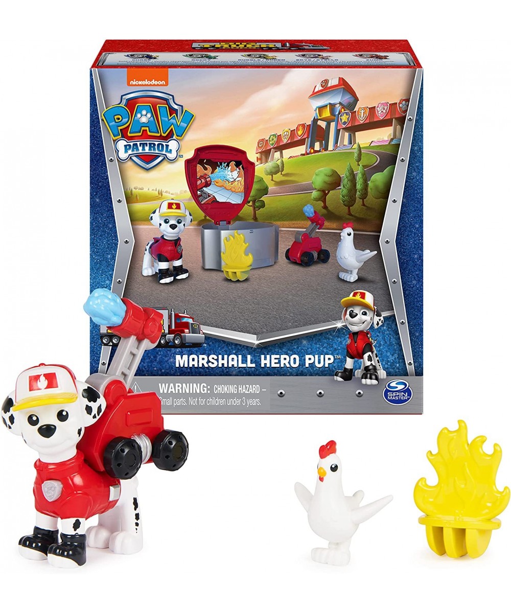 Paw Patrol Big Truck Pups Marshall Action Figure with Clip-on Rescue Drone Command Center Pod and Animal Friend Kids Toys Age...