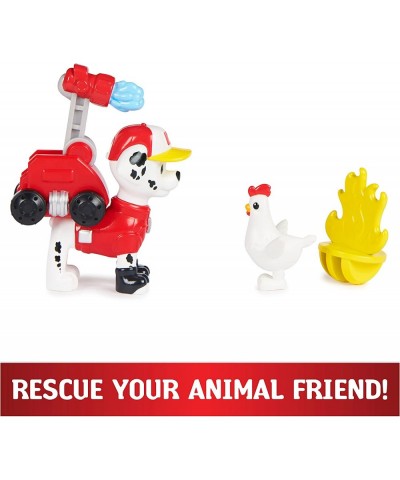 Paw Patrol Big Truck Pups Marshall Action Figure with Clip-on Rescue Drone Command Center Pod and Animal Friend Kids Toys Age...