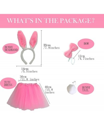 Easter Bunny Costume Kids Gifts Rabbit Decoration with Ear Headband Bowtie Tutu Outfit Set $22.91 Kids' Costumes