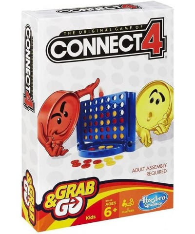 Hasbro Family Grab and Go Variety Pack Bundle: Clue Monopoly Connect 4 and Hungry Hungry Hippos Travel sized Board Games (4 I...