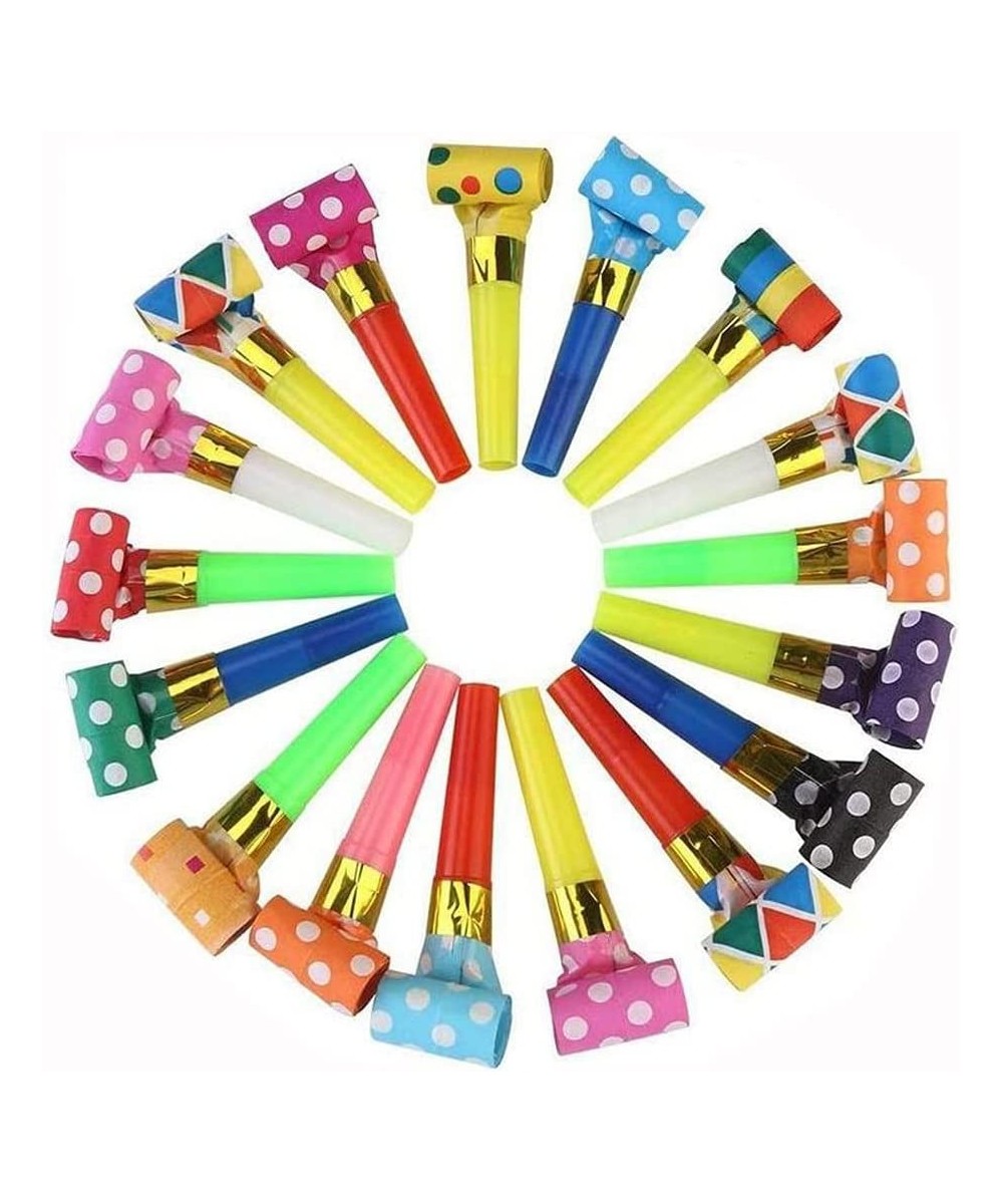 100 Pcs Party Blowers Horns Colorful Birthday Blowouts Whistles Noisemakers Toys for Birthday Party New Year Party Favors (Co...