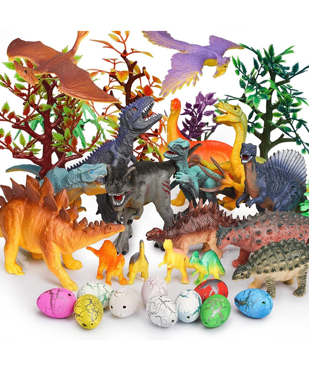 Dinosaur Toys 34 Pack Realistic Dinosaur Action Figures Jungle Animal Figures Toys for Kids Dino Toys for Toddlers Boys as Pa...