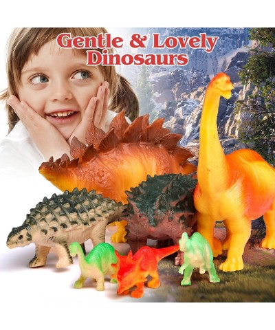 Dinosaur Toys 34 Pack Realistic Dinosaur Action Figures Jungle Animal Figures Toys for Kids Dino Toys for Toddlers Boys as Pa...