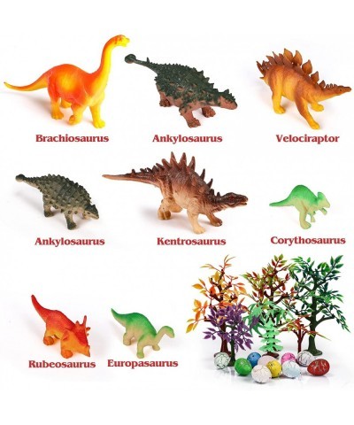 Dinosaur Toys 34 Pack Realistic Dinosaur Action Figures Jungle Animal Figures Toys for Kids Dino Toys for Toddlers Boys as Pa...