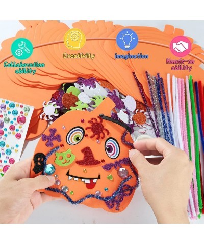 485Pcs Halloween Crafts for Kids Foam Pumpkins for Crafts DIY Pumpkin Decorating 30 Kits Pumpkin Stickers Halloween Arts and ...