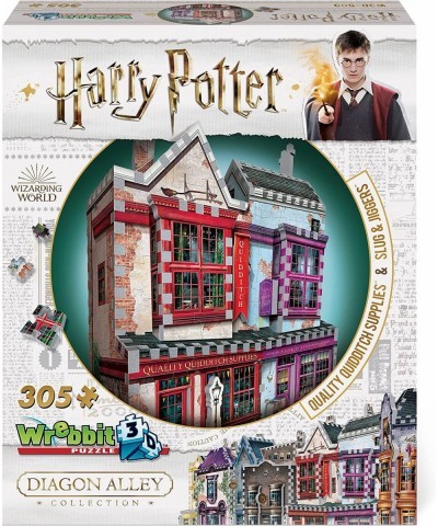 Harry Potter Quality Quidditch Supplies and Slug and Jiggers 3D Jigsaw Puzzle - 305 Pieces $50.22 3-D Puzzles