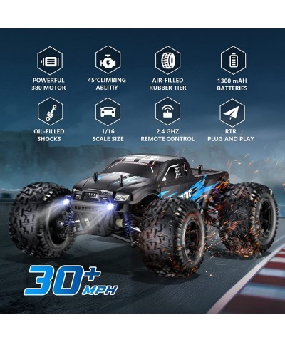 High-Speed 1:16 Scale RC Cars 40 KM/H All-Terrain Remote Control Car for Adults Kids 4x4 Off-Road RC Truck Two Batteries for ...