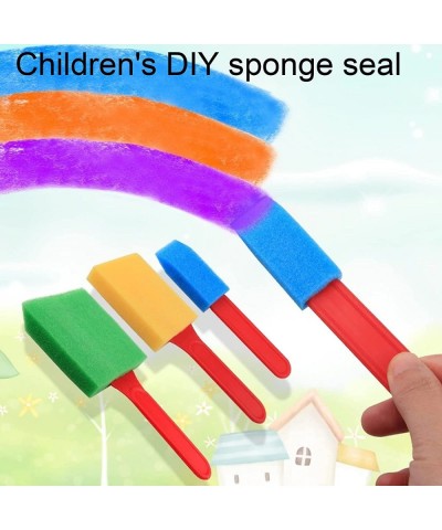 Kids Paint Sponges Set of 29 Kids Toddlers Early Learning Paint Stamps Brushes Foam Art Tool Washable Reusable Sponge Paintin...