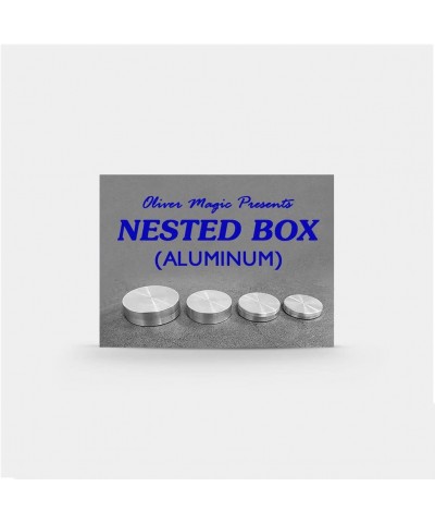 Nested Box (Aluminum) Magic Tricks Signed Coin / Card Corner Appearing in Box Magician Close Up Illusions Gimmick Props $38.8...