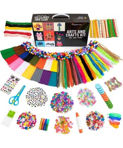 Craft Kit with 1000+ Pieces for Arts and Crafts with Ebook - Make Your own Toys $51.91 Kids' Drawing & Writing Boards