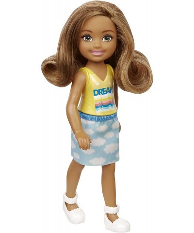 Chelsea Doll (6-inch Brunette) Wearing Skirt with Cloud Print and White Shoes Gift for 3 to 7 Year Olds $15.98 Dolls