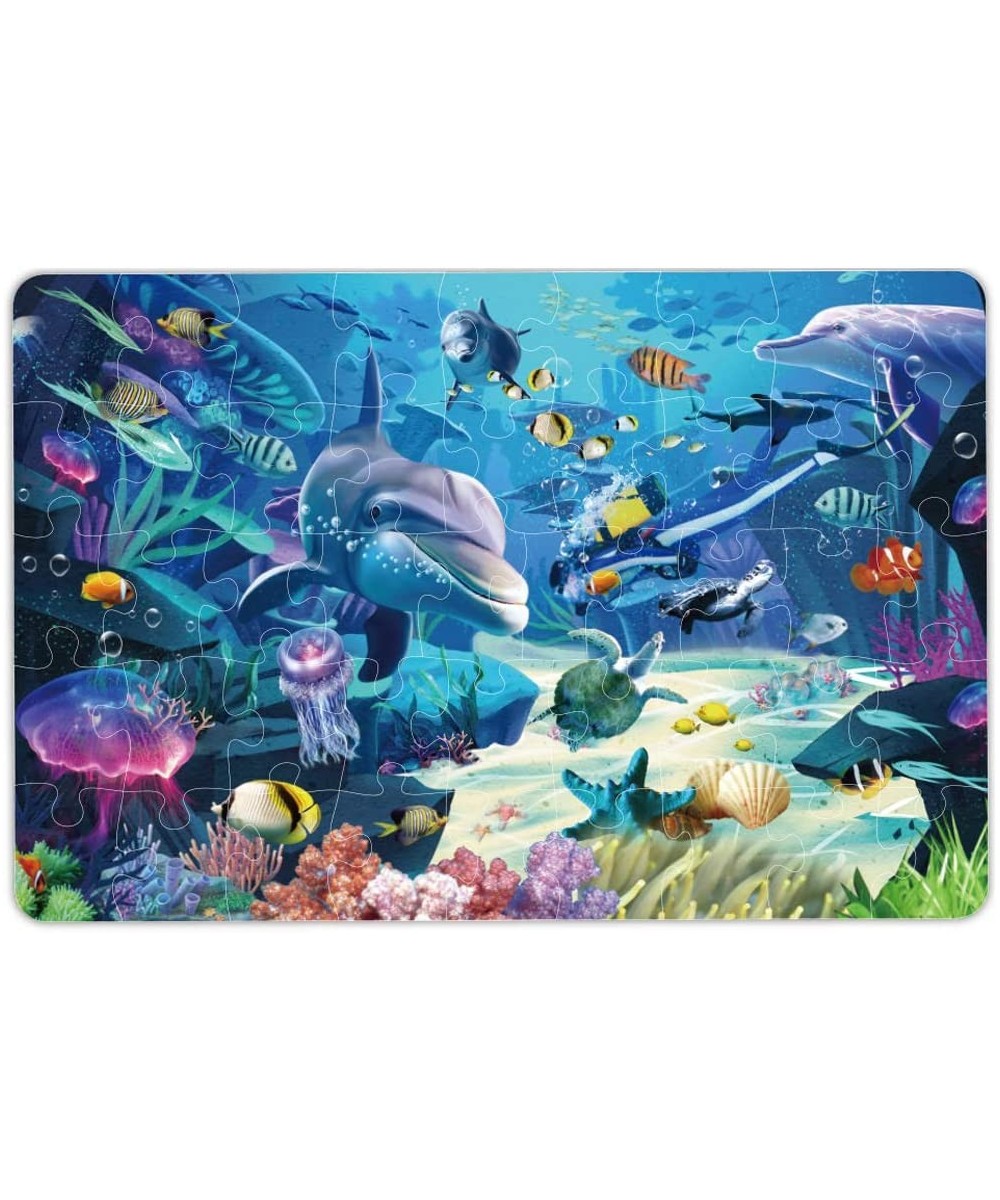 Kids Puzzle Puzzles for Kids Ages 4-8 Underwater Floor Puzzle Raising Children Recognition &Promotes Hand-Eye Coordinatio (46...