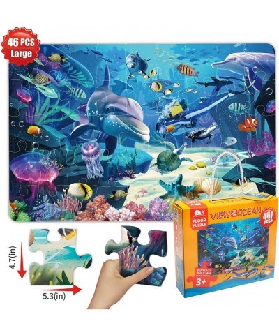 Kids Puzzle Puzzles for Kids Ages 4-8 Underwater Floor Puzzle Raising Children Recognition &Promotes Hand-Eye Coordinatio (46...