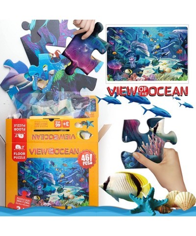 Kids Puzzle Puzzles for Kids Ages 4-8 Underwater Floor Puzzle Raising Children Recognition &Promotes Hand-Eye Coordinatio (46...