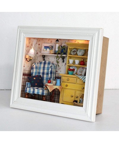 Romantic and Cute Dollhouse Miniature DIY House Kit Creative Room with Furniture and Photo Frame Type for Home Decoration Per...