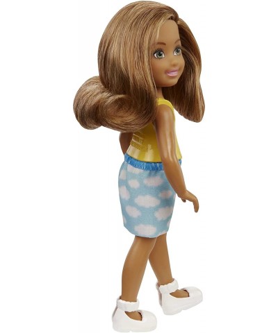 Chelsea Doll (6-inch Brunette) Wearing Skirt with Cloud Print and White Shoes Gift for 3 to 7 Year Olds $15.98 Dolls