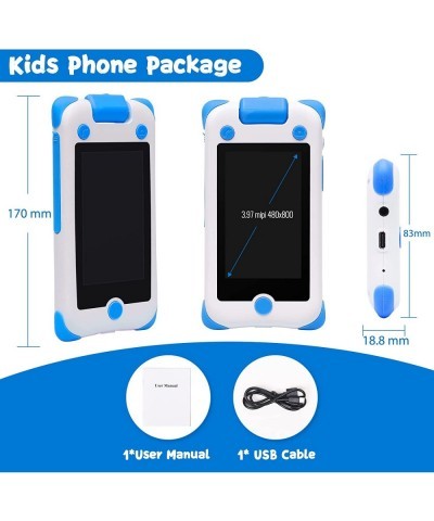 Kids Phone- Kids Cell Phone with Flip Camera Christmas Birthday Gifts for Girls Boys Ages 3-12 Smart Baby Phone Toddler Learn...