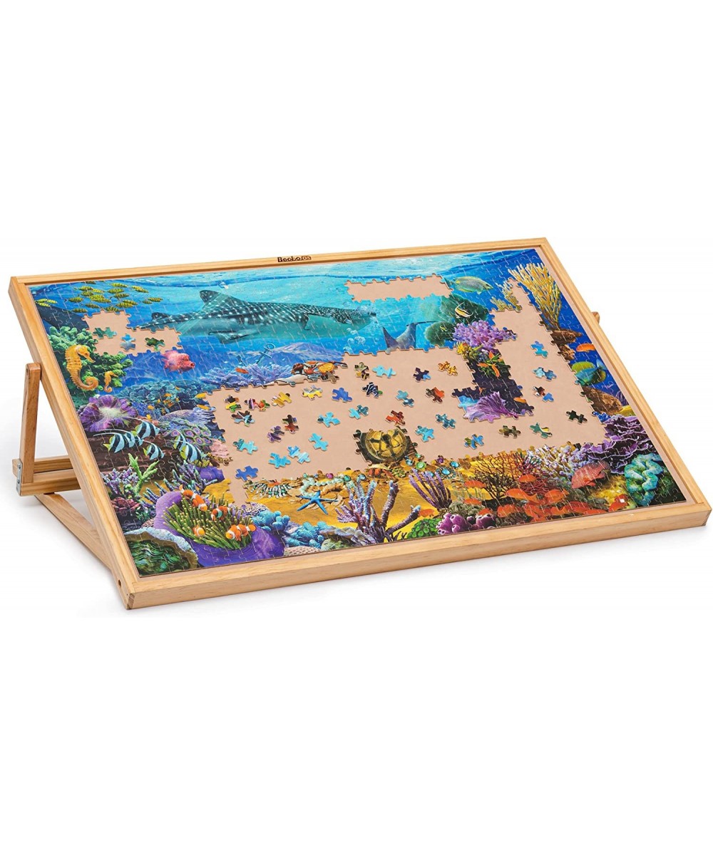 Jigsaw Puzzle Board Adjustable Wooden Puzzle Easel Portable Jigsaw Puzzles Plateau for Adults and Kids 30.1 × 20.07 Inch for ...