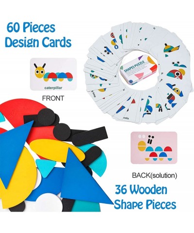 Shape Puzzle - Animals Jigsaw Puzzle Sorting and Stacking Games Montessori Educational STEM Toys for Toddlers Kids Boys Girls...