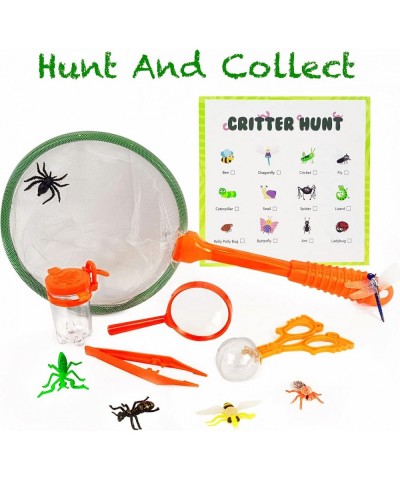 Adventure Kidz Outdoor Bug Exploration Kit Binoculars Magnifying Glass Bug Container Viewers Critter Cage Net Backpack Hat $4...