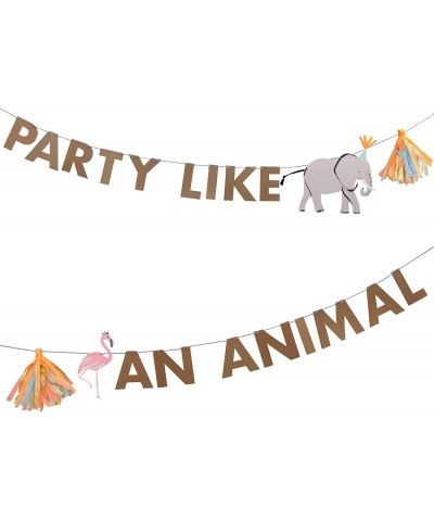 Safari Animals Large Garland (Pack of 1) $42.77 Kids' Party Decorations