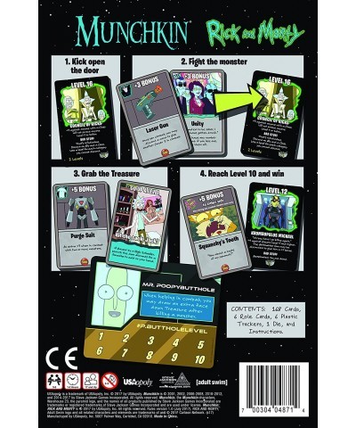 MUNCHKIN: Rick And Morty Card Game | Rick and Morty Adult Swim Munchkin Board Game | Officially Licensed Rick and Morty Merch...