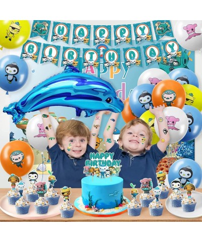 Octonauts Birthday Party Supplies Octonauts party supplies Include Birthday Banner Cake Toppers Balloons Foil Balloons Octona...