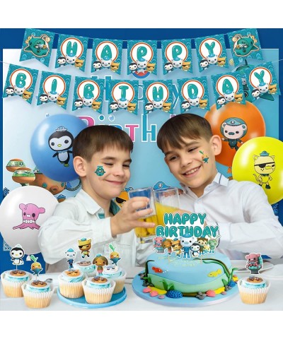 Octonauts Birthday Party Supplies Octonauts party supplies Include Birthday Banner Cake Toppers Balloons Foil Balloons Octona...