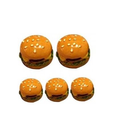 5Pcs Mini Resin Simulation Hamburger Fake Food Accessory Doll House Play Toys 3 A $12.17 Toy Kitchen Products