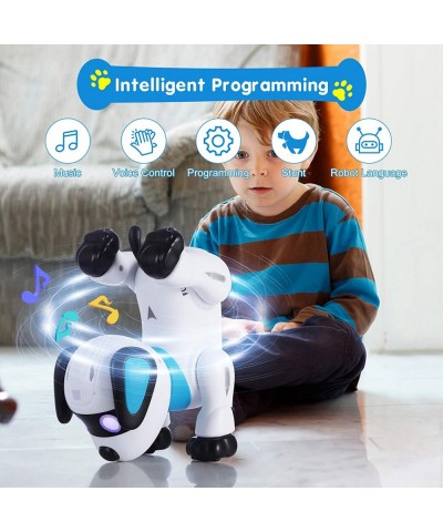 Remote Control Robot Dog Toy Programmable Interactive & Smart Dancing Robots for Kids 5 and up RC Stunt Toy Dog with Sound LE...