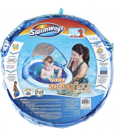 Baby Spring Float Sun Canopy - Blue Sea Monster $27.97 Swimming Pool & Outdoor Water Toys