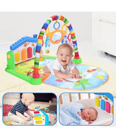 Baby Gym Play Mats for Infants Tummy Time Mat Kick and Play Piano Gym Activity Mat Baby Play Gym Musical Toys 0 3 6 12 Months...