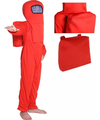 Game Cosplay Costume Kids Kids Red Blue Green Jumpsuit with Zip Backpack Costume Boys Girls $38.08 Kids' Costumes