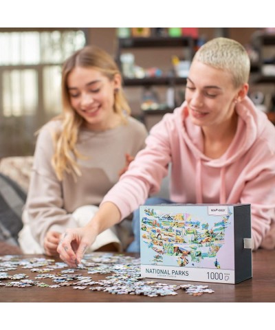 Jigsaw Puzzles 1000 Piece for Adults Difficult Puzzles with Unique Hand-Painted Images by Artists - Large 27.5" x 19.7" Inclu...