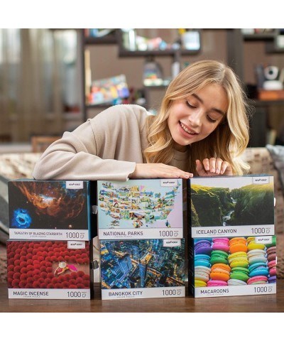 Jigsaw Puzzles 1000 Piece for Adults Difficult Puzzles with Unique Hand-Painted Images by Artists - Large 27.5" x 19.7" Inclu...