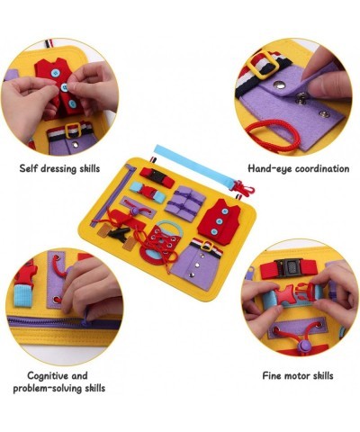 Busy Board for Toddlers Montessori Toys for Baby Learn Preschool Basic Skills Sensory Toys for Practice Fine Motor Skills Aut...