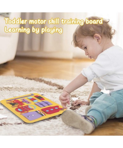 Busy Board for Toddlers Montessori Toys for Baby Learn Preschool Basic Skills Sensory Toys for Practice Fine Motor Skills Aut...